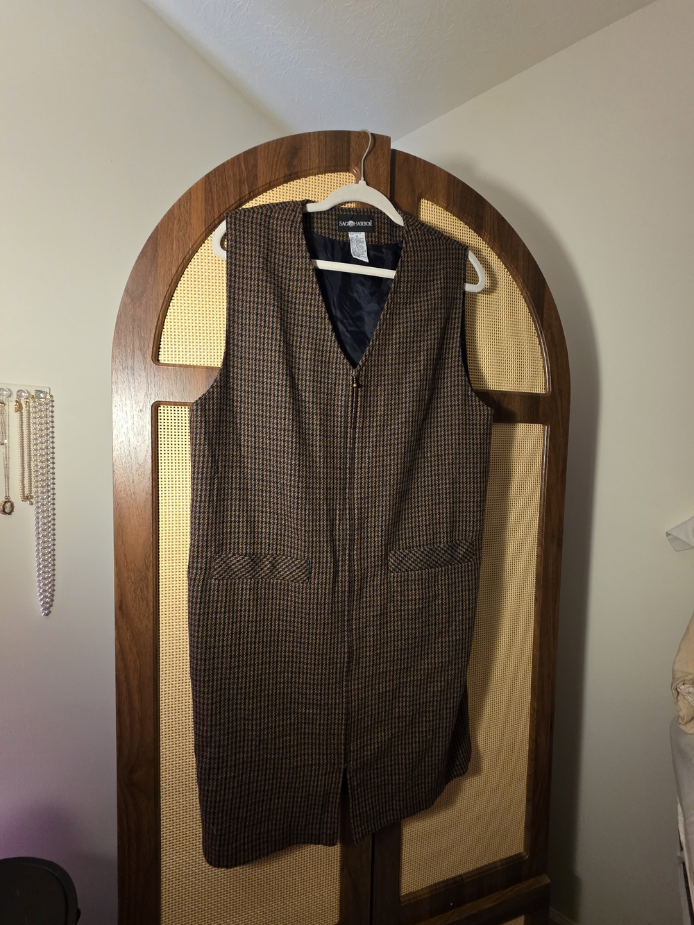 Vintage Sag Harbor Zip Front Pea Coat